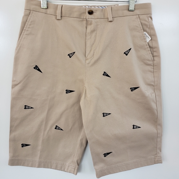 BROOKS BROTHERS Boys Khaki with Embroidery Shorts - Picture 1 of 5